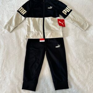 Puma Black and Cream Tracksuit- 18months